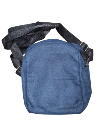 Маленькая сумка через плечо 2 кармана 18 на 14 см синий Киев