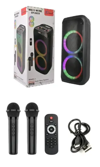 Беспроводная караоке-колонка с двумя микрофонами SPS ZQS10209 Коломыя - изображение 1