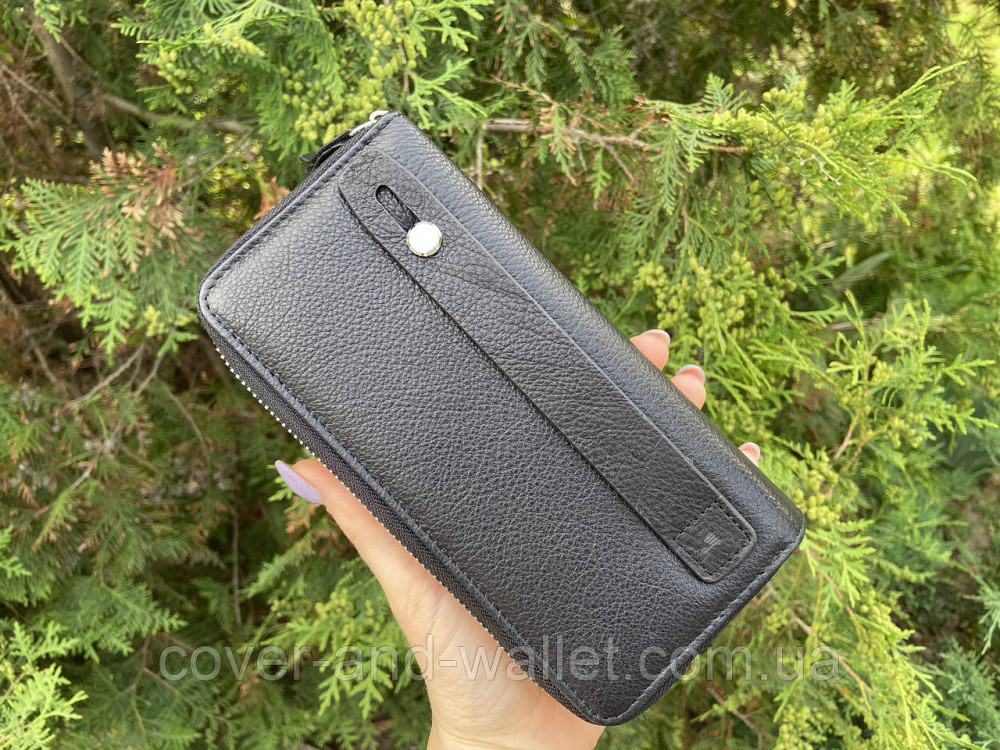 Мужской кожаный клатч кошелёк на две молнии Marco Coverna M39-3 Киев - изображение 3
