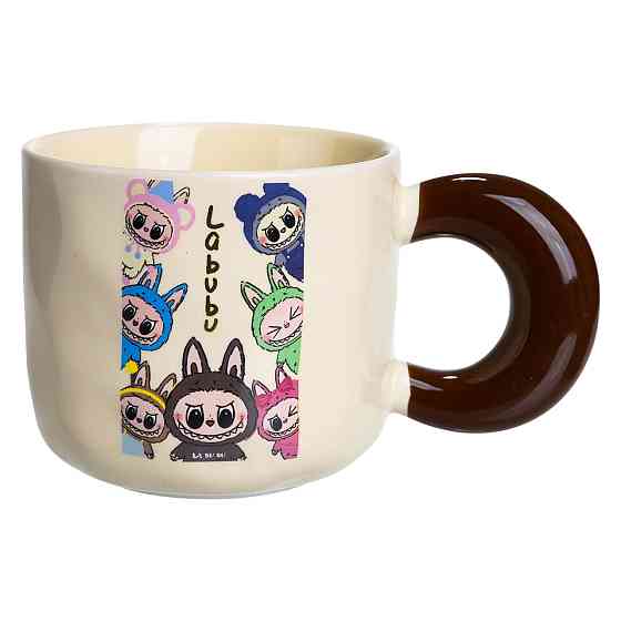 Yiwu Чашка порцелянова Labubu Brighten Your Day 400 (мл) подарункова кружка прикольна чашка для Коломия