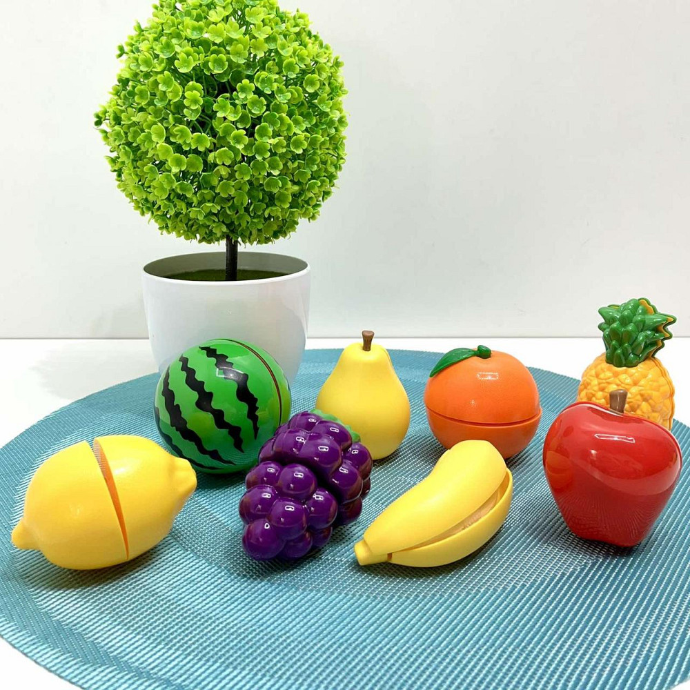 Набір продуктів WToys Кулінарна фантазія 25 елементів овочі та фрукти на липучках дошка для нарізки ніж (10265) Чернигов - изображение 1