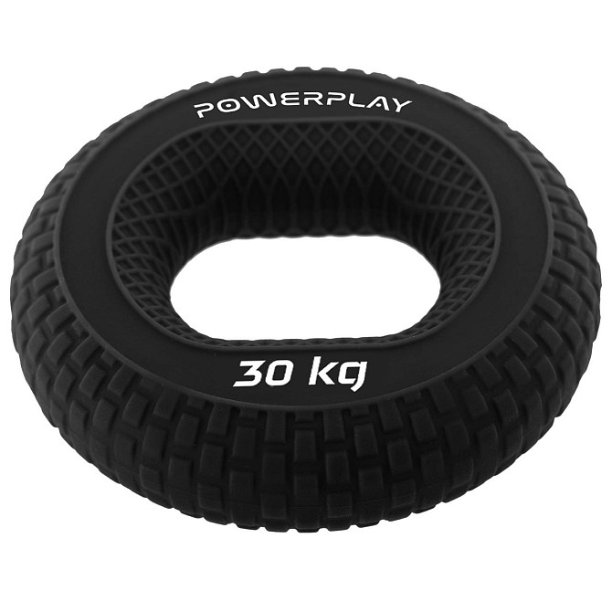 Еспандер кистьовий силіконовий PowerPlay PP-4333 Hand Grip Hard 30 кг. Чорний Кам'янське - фото 2