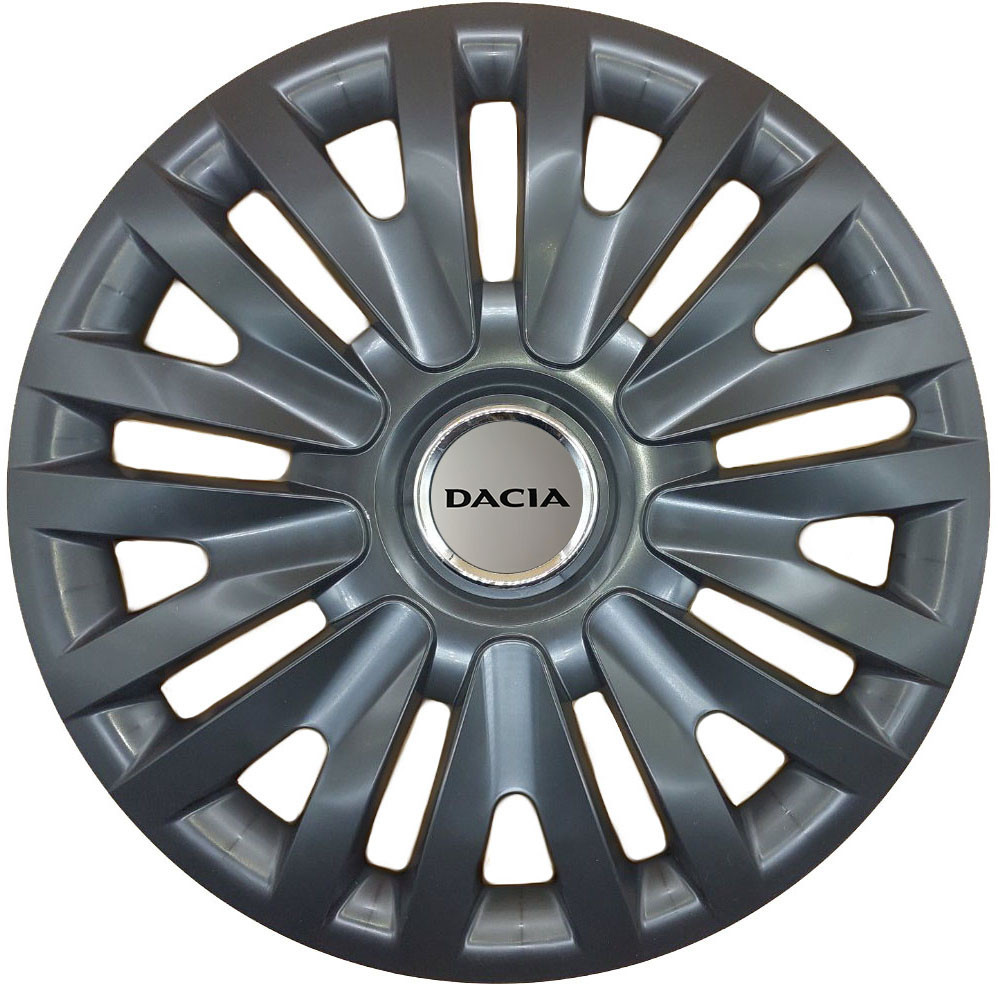 Автомобільні модельні ковпаки R15 SJS Dacia 313 4шт, чорні Київ - фото 1
