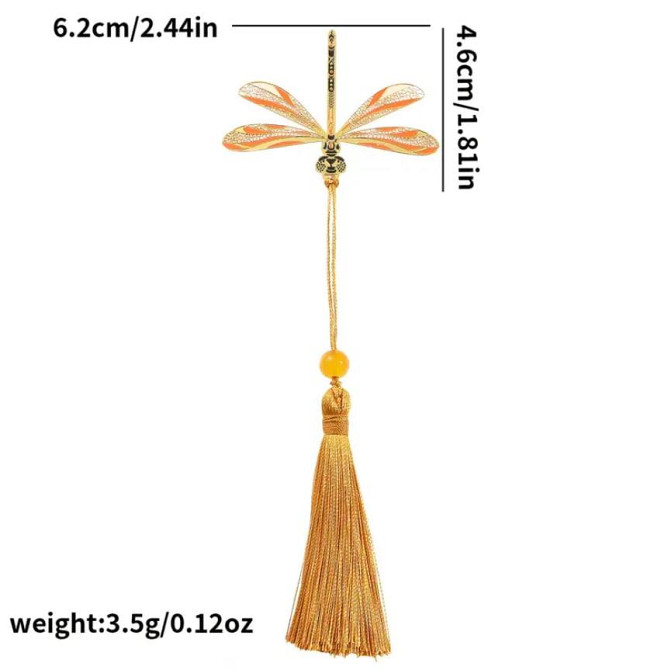 Цветная металлическая закладка со стрекозой и кистью в коробке. Оригинальная закладка. Подарок для к Киев - изображение 3