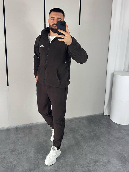 Мужской костюм из флис- полара XL-XXL, шоколад Одесса - изображение 3