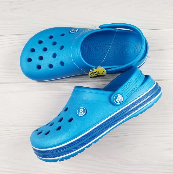 Жіночі капці CROCS Блакитні Крокси Шльопанці Сланці (розміри: 36,37,38,39,40,41) Дніпро - фото 2