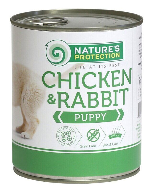 Nature's Protection Puppy Chicken & Rabbit Вологий корм для цуценят з куркою і кроликом, 400 г Київ - фото 1