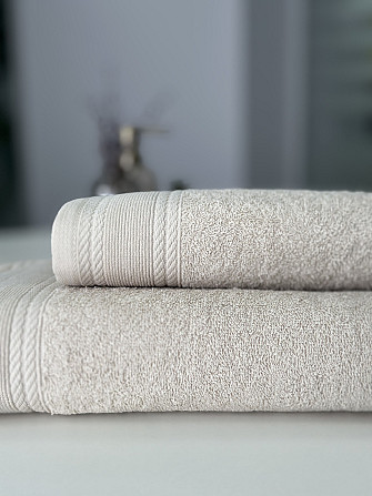 Махровое полотенце IDEAL TEXTILE Легкий бриз 70х140 см 450 г/м2 100% хлопок Бежевий Черновцы - изображение 3
