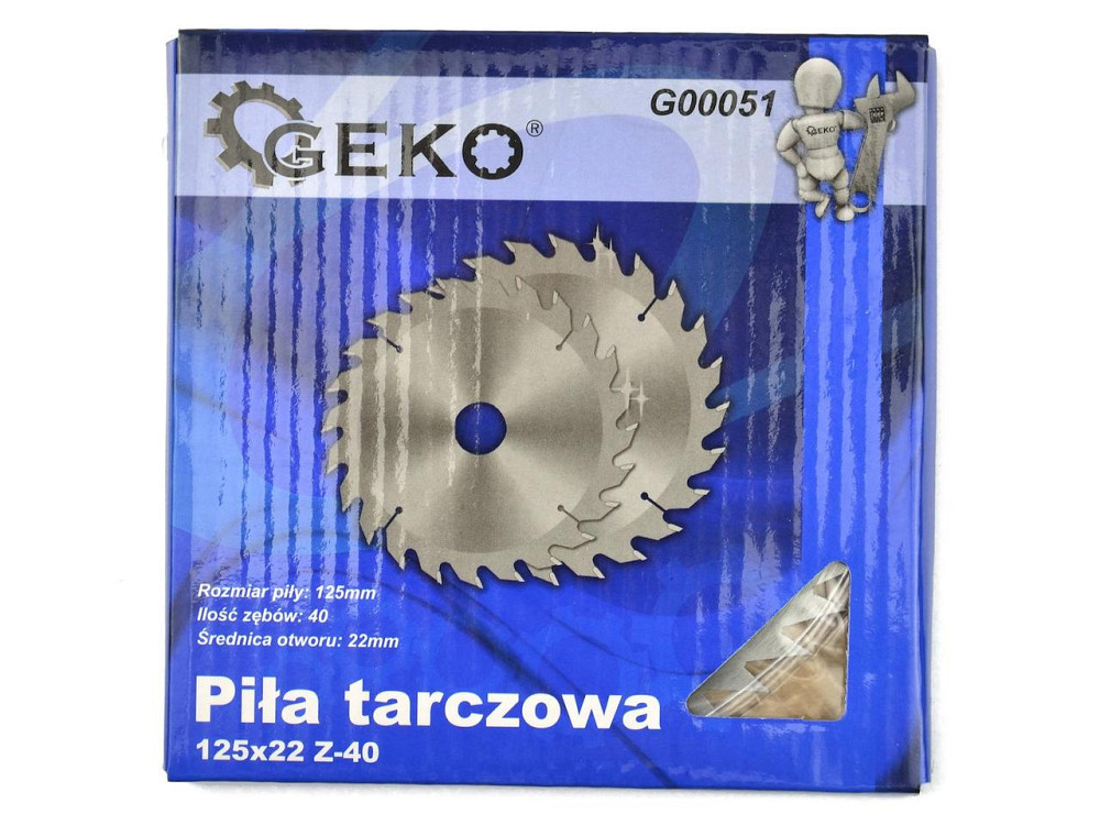 Пила дискова "GeKo" для КШМ (кутової шліфмашини)  125х22мм Т 40 без твердосплавних напайок Стрий - фото 3