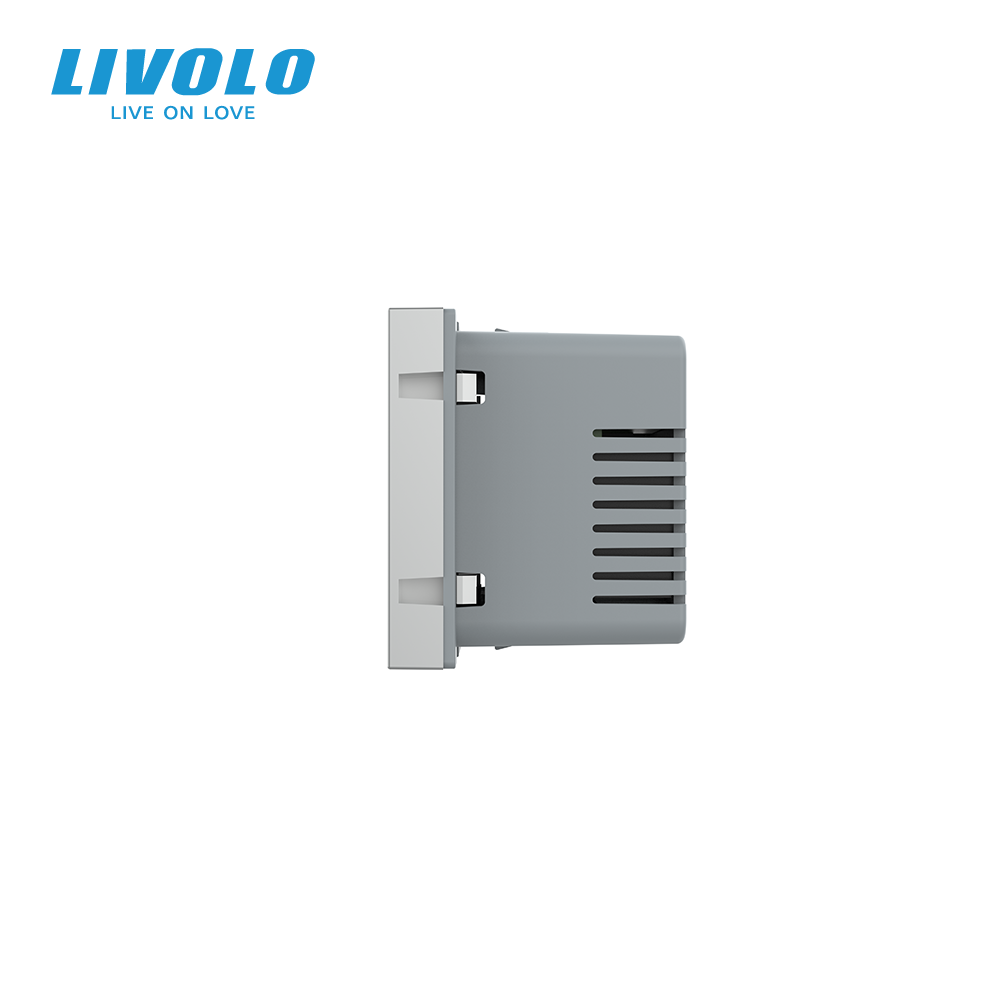 Розумний Wi-Fi терморегулятор (термостат) сенсорний програмований для електричної теплої підлоги LIVOLO, сірий, модуль без рамки (VL-FCQ1Z2-2IPS23) Коломия - фото 6