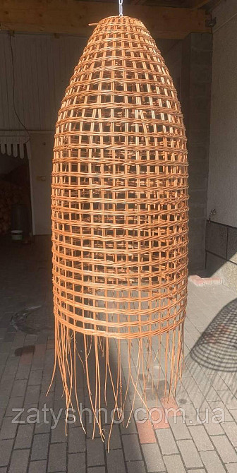 Светильник плетеный высокий из лозы Киев - изображение 1