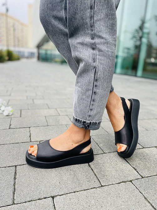 teona Босоніжки жіночі TEONA 272 чорні (літо, шкіра натуральна) (5244) Коломия - фото 9