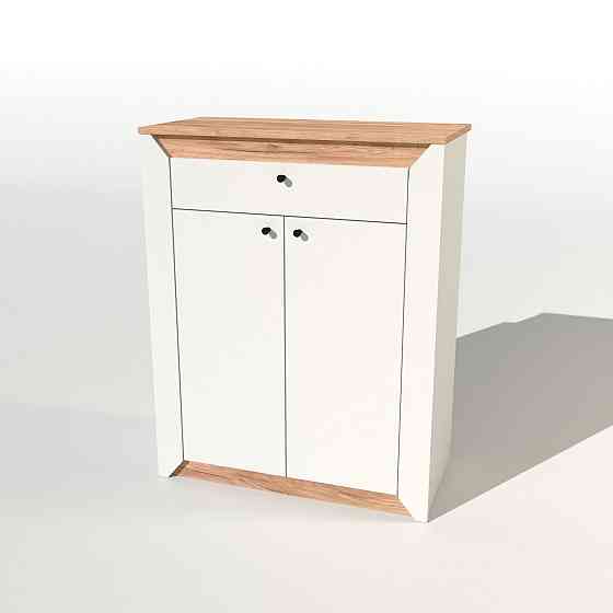 Тумба закритая Эверест Нордик-800 80х38х100 см Белый + Дуб крафт золотой (DTM-5529) Львов