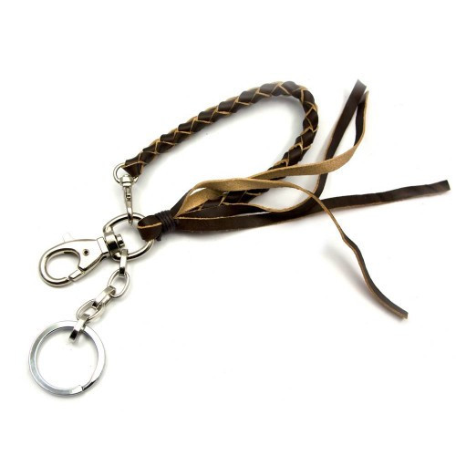 Брелок под ключи кожаный плетеный Киев - изображение 1