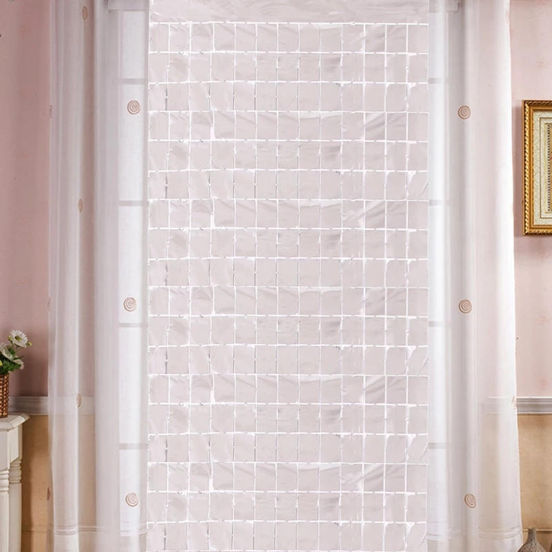 Дождик для фотозоны кубиками на стену 2 м на 1 м серебристый Киев - изображение 5