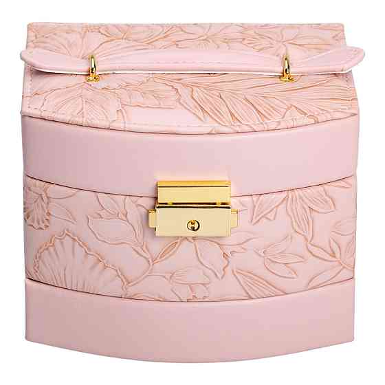 Скринька для прикрас з еко шкіри 3 яруси із замком органайзер для ювелірних виробів HP-5-23P Коломия