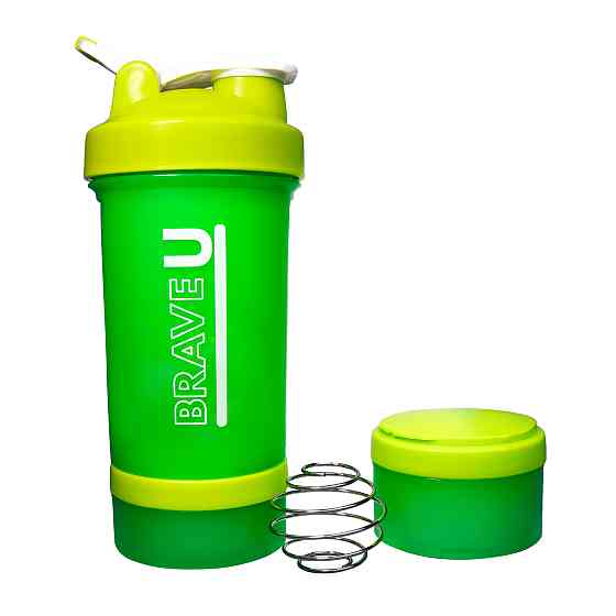 Shaker with containers 3 in 1 - 600ml (Light green) Луцьк