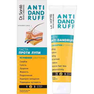 Паста для ухода за волосами Dr. Sante Anti Dandruff Против перхоти 100 мл (4823015945045) Винница