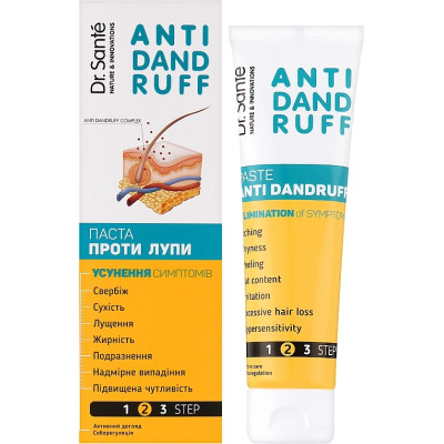 Паста для ухода за волосами Dr. Sante Anti Dandruff Против перхоти 100 мл (4823015945045) Винница - изображение 1
