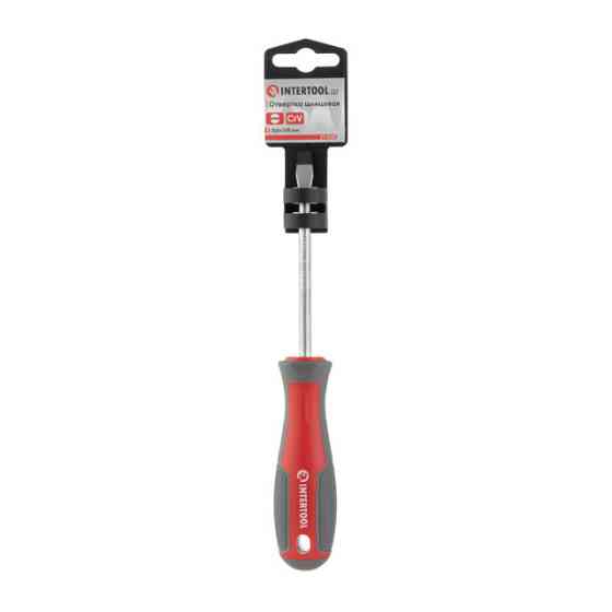 Отвертка шлицевая, SL6,0×100 мм, Cr-V INTERTOOL VT-3310 Киев