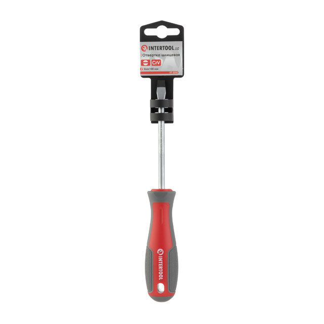 Отвертка шлицевая, SL6,0×100 мм, Cr-V INTERTOOL VT-3310 Киев - изображение 5