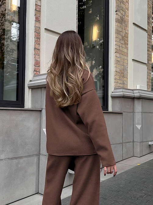 Костюм женский теплый Шоколадный 42/46 Харьков - изображение 4