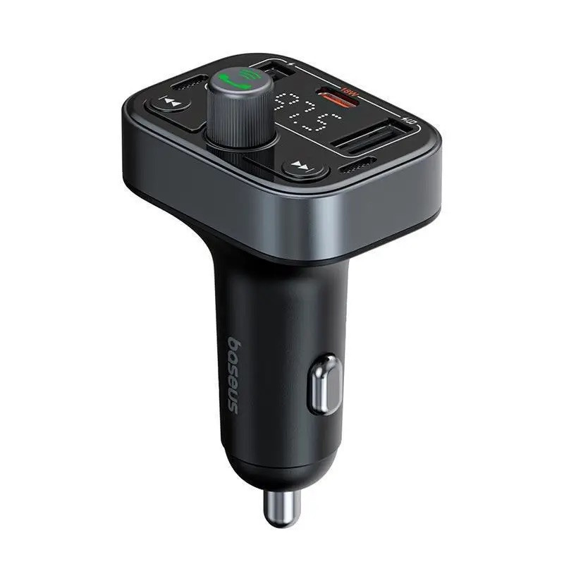 АЗП з FM-модулятором Baseus S-09 Pro Series Car FM Transmitter Cluster Black Київ - фото 4