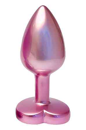 Анальна пробка рожева Dream Toys Gleaming Love з декоративним каменем у вигляді серця, S Sex Aura Київ