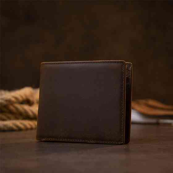 Портмоне унісекс матове Vintage 20445 Темно-коричневе Київ