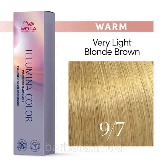 Краска для волос  Wella Illumina Сolor (все тона в ассортименте+2024) 9/7 очень светлый блонд коричневый Киев