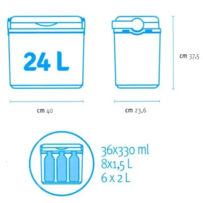 Термобокс Adriatic 24л фіолетовий (8002936807502) Винница - изображение 3