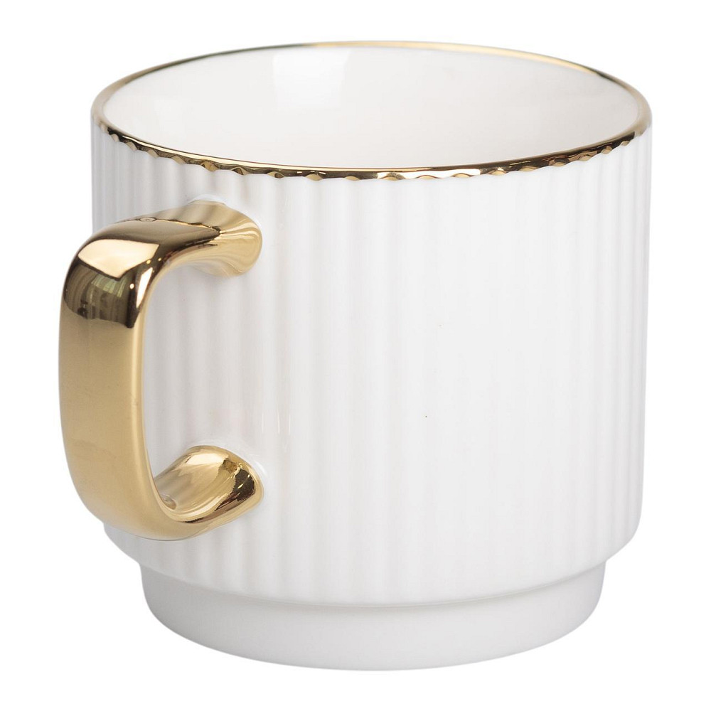 Фарфоровая чашка с золотым ободком и ручкой 300 мл Киев - изображение 3