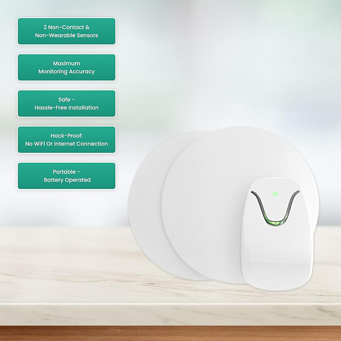 Монітор для контролю порушення та відсутності дихання Babysense 7 для немовлят, з 2 сенсорами під матрац Київ - фото 7