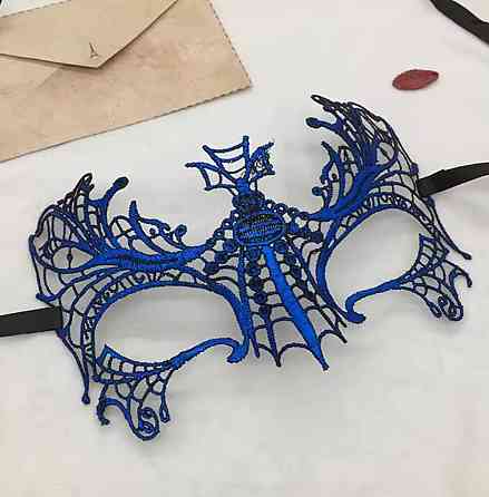 Маска карнавал для обличчя one size синій Київ