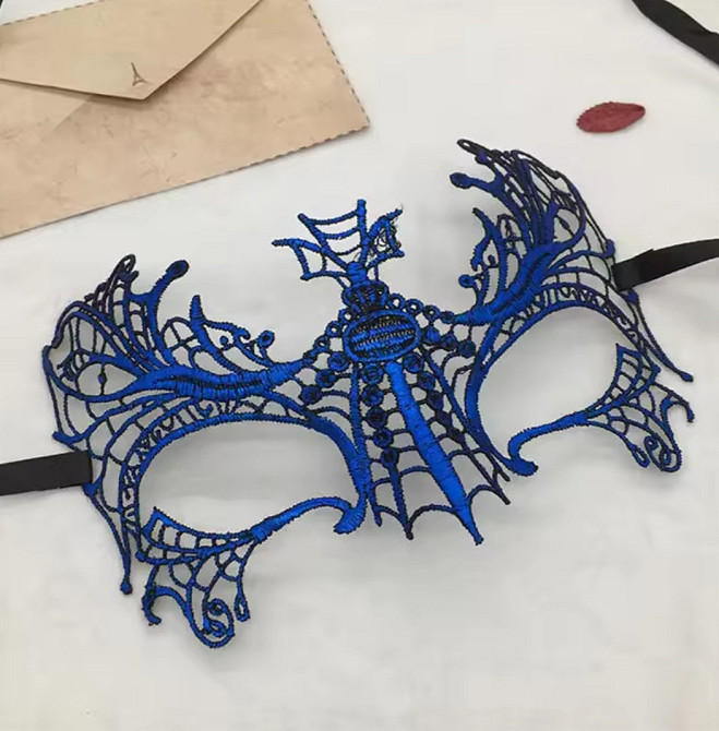 Маска карнавал для обличчя one size синій Київ - фото 1