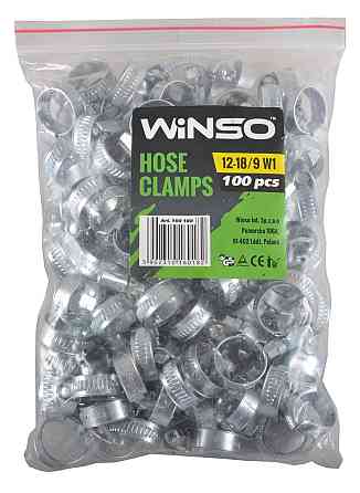 Хомуты Winso 12-18 / W2, 9мм, 100шт Киев
