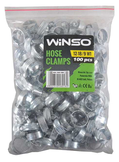 Хомуты Winso 12-18 / W2, 9мм, 100шт Киев - изображение 1