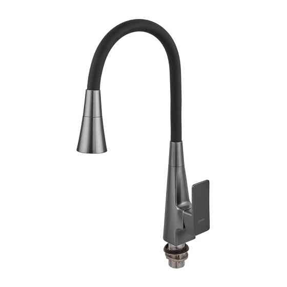 Змішувач для кухні Mixxus Etna 014-T (NUT) Graphite Refl.Black (Колір графіт+силіконовий вилив чорний) (MI8422)   ( 27588 ) Харьков