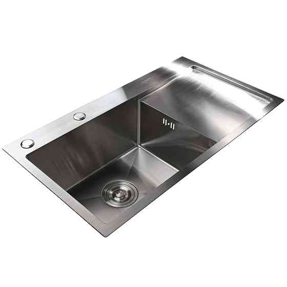 Мийка кухонна з полицею 3mm 780х430 Сатин 7843HS Mira Київ