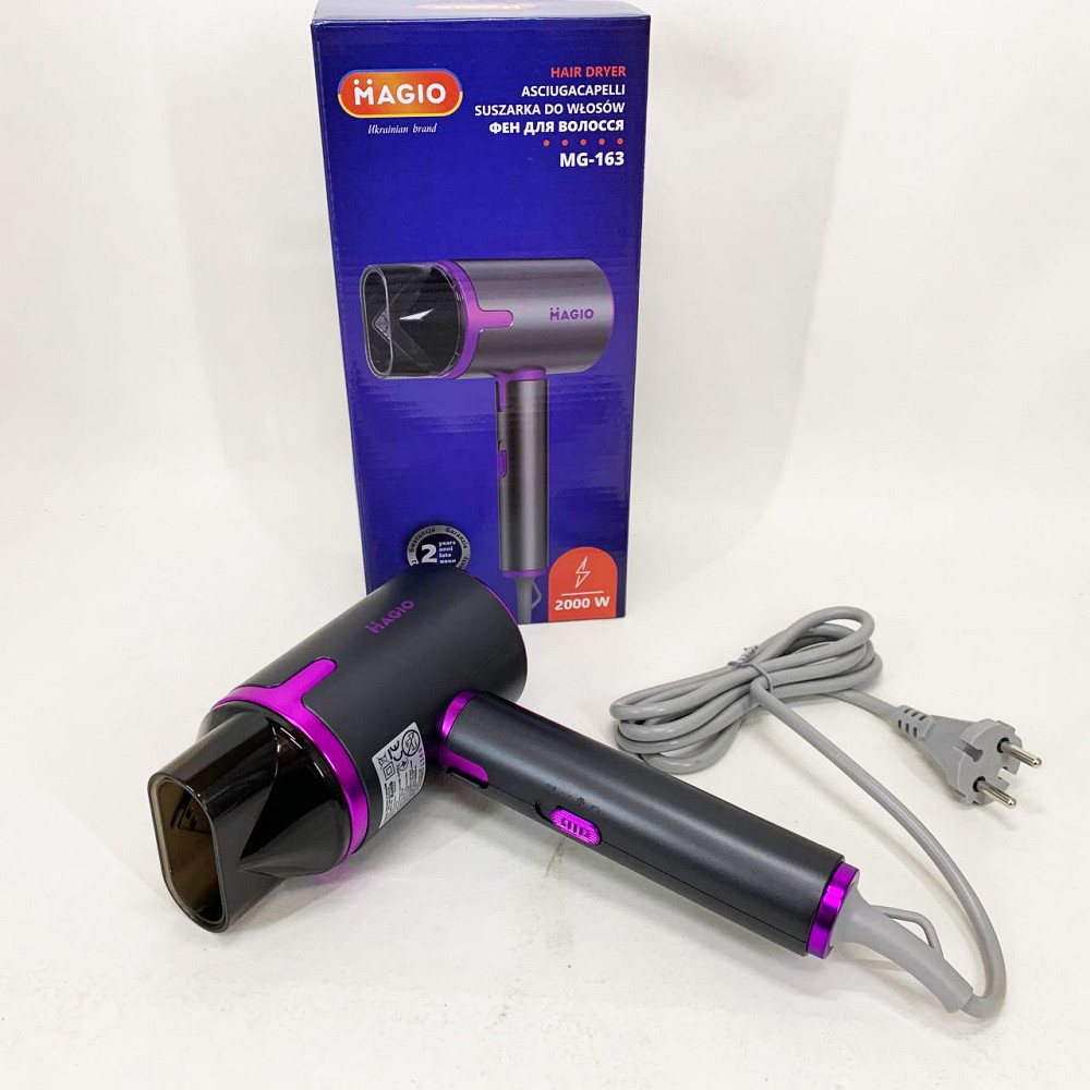Фен з регулюванням температури для укладання, Жіночий професійний фен для укладання волосся VY-23 Івано-Франківськ - фото 7