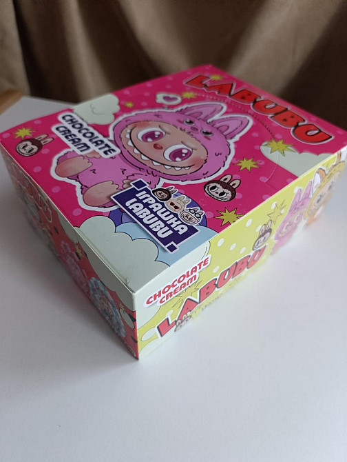 Упаковка яєць із сюрпризом LABUBU 15 г × 12 шт — шоколадні солодощі з іграшкою для дітей Харків - фото 1