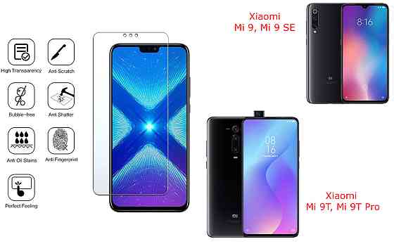 Защитное стекло NeoGlass для Xiaomi Mi 9, Mi 9 SE, Mi 9T, Mi 9T Pro – ультрапрозрачное и устойчивое Киев