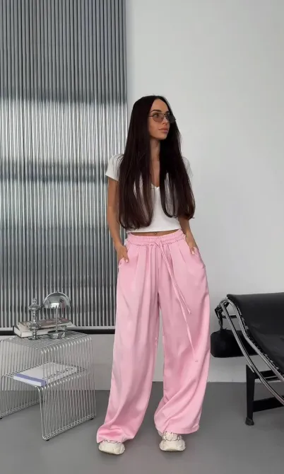 Женские брюки с двойной шелковой лампой — легкие летние брюки Одесса - изображение 12