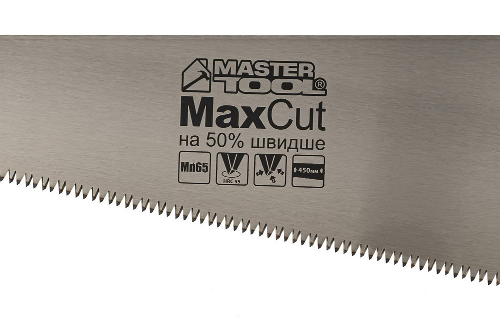 MASTERTOOL Ножівка столярна MASTERTOOL 7TPI MAX CUT 450 мм загартований зуб 3-D заточування пол Коломыя - изображение 5