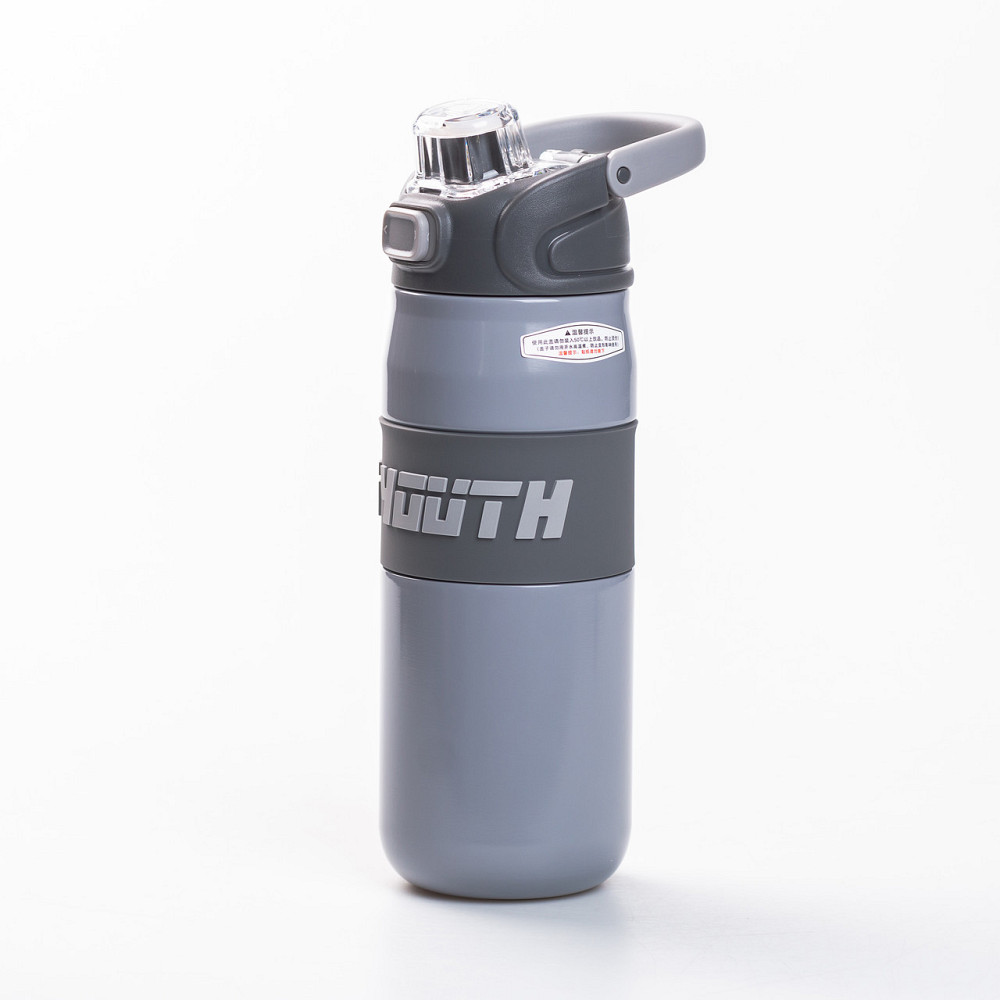 Yiwu Термос спортивний з мундштуком 680 мл сірий HP-14-54G Коломия - фото 2