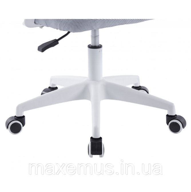 Офисное кресло с подлокотниками BN 619 компьютерное кресло с сетчатой спинкой бело-серое Мостиска - изображение 2