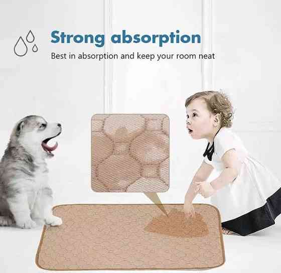 Коврик для котов и собак ,супервпитывающий, низ не пропускает мочу, размер 50*35 см, бежевый, нейлон. Киев