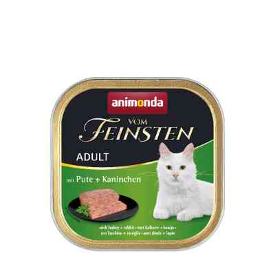 Паштет для котів Animonda Vom Feinsten Adult with Turkey + Rabbit 100 г (4017721832052) Вінниця