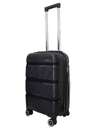 Валіза поліпропіленова Milano Bag 0307 мала 55 см чорна Київ