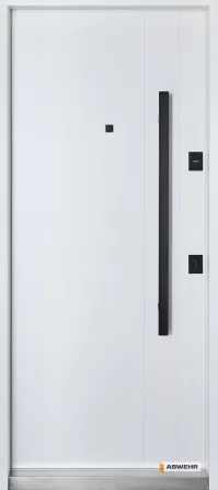 Двері вуличні, модель 591 Pulse RAL 7021Т/ВСМ мдф+vinorit Білий З ТЕРМОРОЗРИВОМ 860 Київ